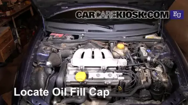 1999 Opel Tigra 1.4i 1.4L 4 Cyl. Aceite Agregar aceite